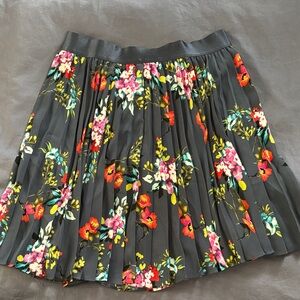 Express Floral Midi Skirt